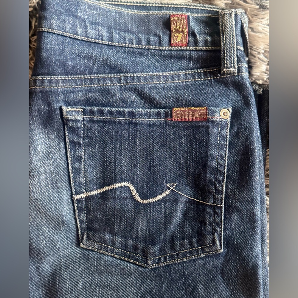 7 For All Mankind Women’s Mid Rise Bootcut Jeans Size 29 - Picture 6 of 10